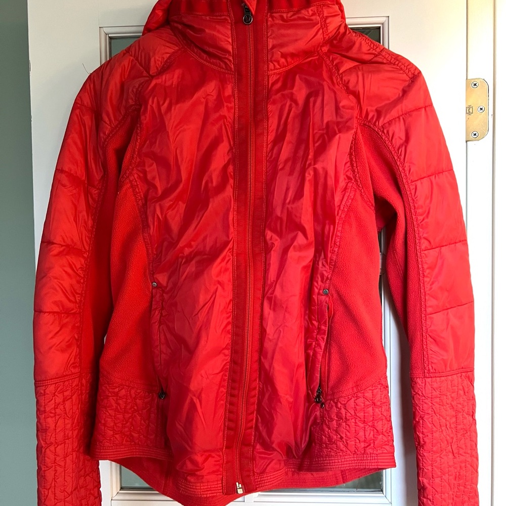 Lululemon Red Quilted Running Jacket